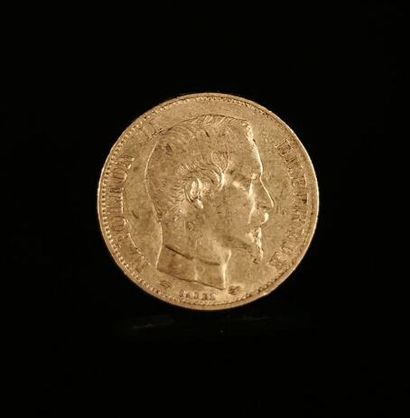 null Pièce de 20 francs or Napoléon III.

1858.

6.41 grammes