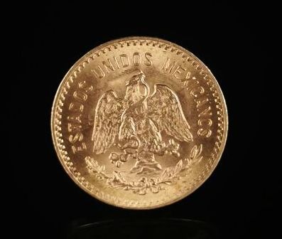null 10 pesos gold coin with the profile of Miguel Hidalgo.

1959.

8.39 grams