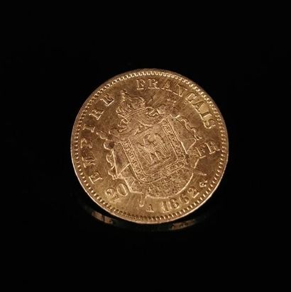 null Coin of 20 Francs gold Napoleon III.

1862.

6.45 grams