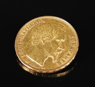 null 20 francs gold coin Louis-Napoleon Bonaparte.

1852.

6.40 grams