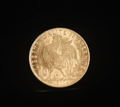 Pièce de 10 francs or au coq.

1911.

3.24...