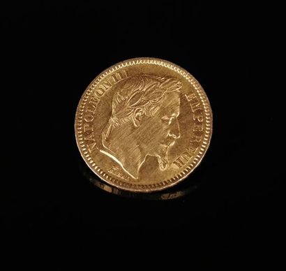 null Coin of 20 Francs gold Napoleon III.

1862.

6.45 grams