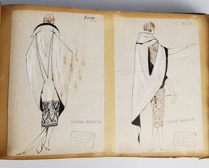 null LÉO TISSANDIÉ - 1925-1930.

Album contenant 953 dessins de mode sur papier calque...