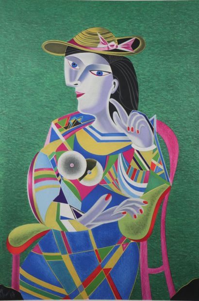 null Mikhail CHEMIAKIN (né en 1943).
Picasso Transformation 1.
Lithographie, signée...