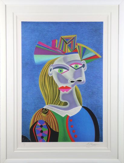 null Mikhail CHEMIAKIN (né en 1943).
Picasso Transformation 3.
Lithographie, signée...