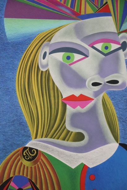 null Mikhail CHEMIAKIN (né en 1943).
Picasso Transformation 3.
Lithographie, signée...