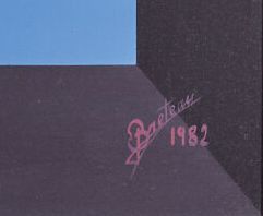 null Patrice BRETEAU (né en 1942).
Composition géométrique - 1982.
Huile sur toile.
Signée...