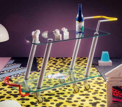 null Javier MARISCAL (born in 1950)
Hilton service cart - model created in 1981.
Lacquered...
