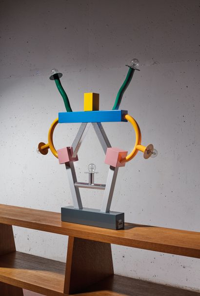 null Ettore SOTTSASS (1917-2007).
Ashoka table lamp - model created in 1981.
Structure...