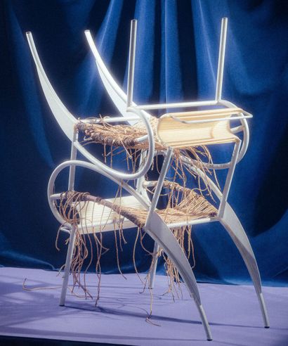 null Massimo IOSA GHINI (né en 1959).
Paire de fauteuils Juliette - modèle créé en...