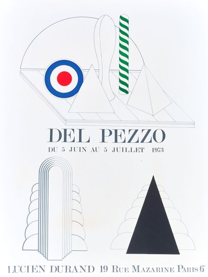 null Lucio Del PEZZO (1933 - 2020).
Affiche pour l'exposition à la Galerie Lucien...