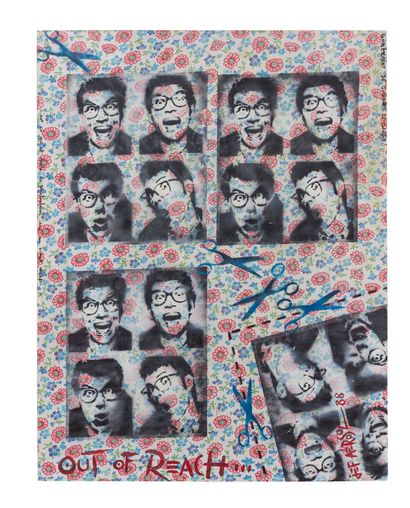 null Jef AEROSOL (born in 1957).
Out of Reach (Portraits of Elvis Costello) - 1988.
Spray...