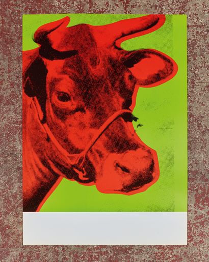 null Andy WARHOL (d'après).
Red Cow - 1970.
Offset lithographique sur papier.
Affiche...