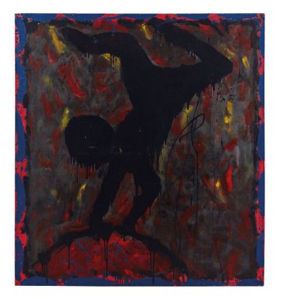 null Claude VISEUX (1927 - 2008).
Untitled, the angel - c.1980.
Oil on canvas.
H_115...