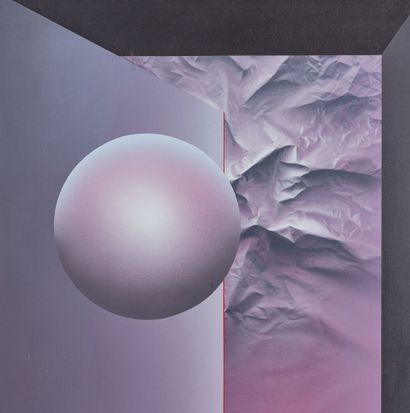 null Patrice BRETEAU (né en 1942).
Composition géométrique - 1982.
Huile sur toile.
Signée...