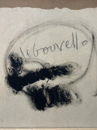 null Lilli LE GOUVELLO (née en 1954).
Sans titre - c.1989.
Papier marouflé sur toile...