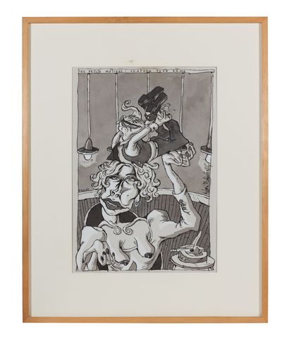 null Remi MALINGRËY (born in 1958).
The small trades: hat for lady - 1993.
Ink and...