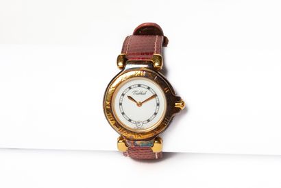 null TABBAH.
Montre bracelet de dame modèle "Première", le boîtier en vermeil.
Cadran...