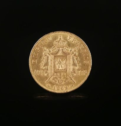 null Pièce de 100 francs Napoléon III.
1869.
32.32 grammes