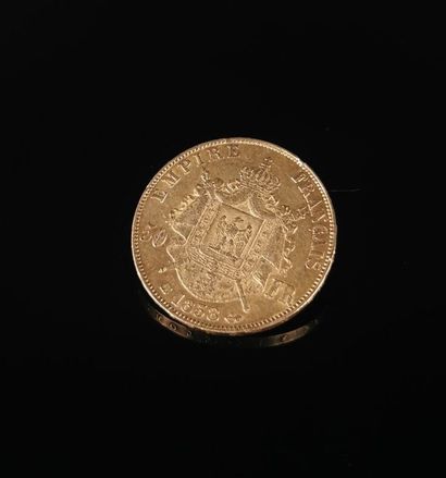null Pièce de 50 francs or Napoléon III.
1858.
16,12 grammes