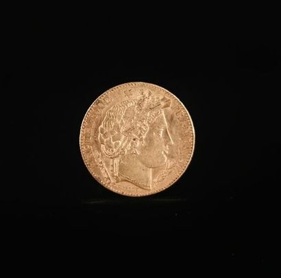 null Pièce de 10 francs or Cérès.
1896.
3.22 grammes