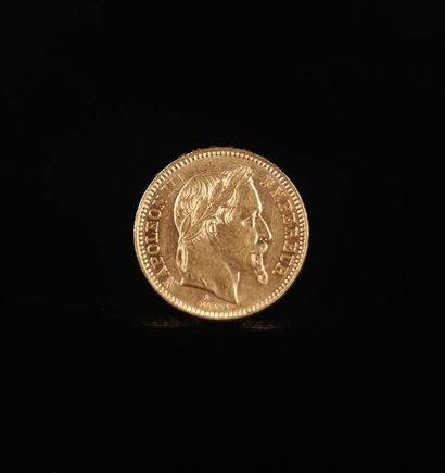 Pièce de 20 francs Or Napoléon III.
1862...
