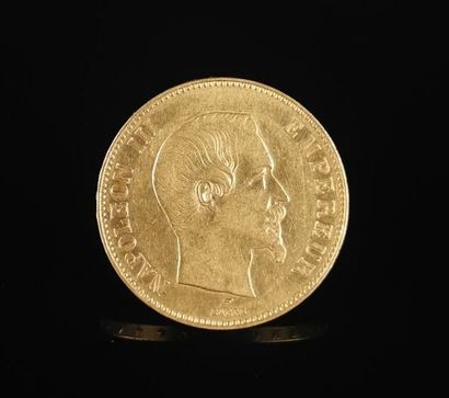 Pièce de 100 francs or Napoléon III 1855...