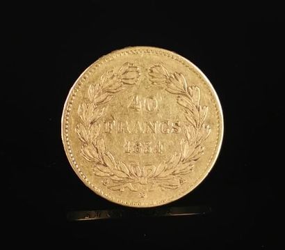 null Pièce de 40 francs or Louis Philippe 1854 A.
12,86 grammes