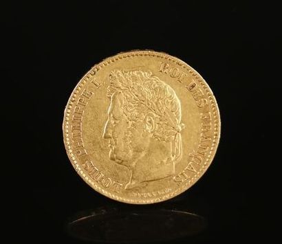 null Pièce de 40 francs or Louis Philippe 1854 A.
12,86 grammes