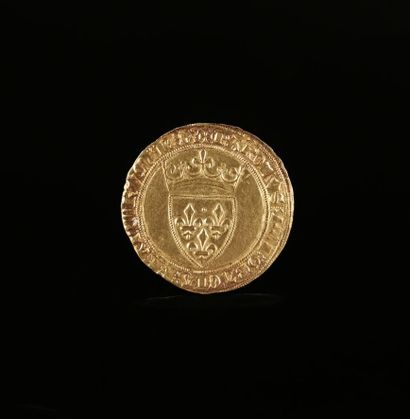 null CHARLES VI (1380-1422).
Écu d'or à la couronne. Tournai. 3,67 g.
D. 369.
TTB...