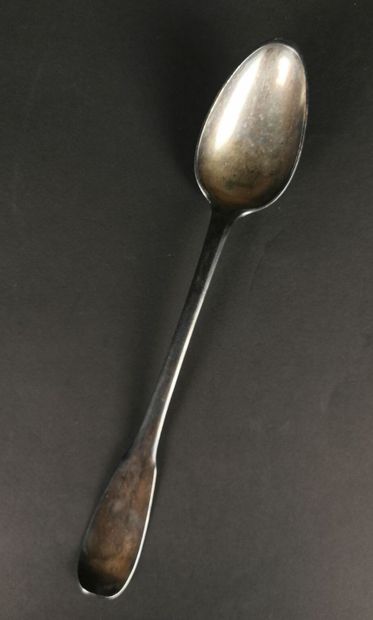 null Silver stewing spoon, uniplat model, numbered N later.
Goldsmith : Jean-François...