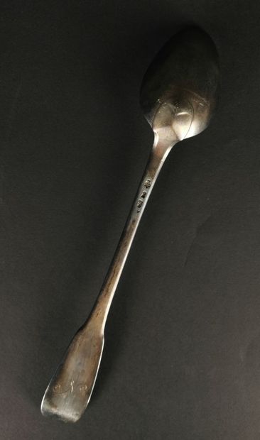 null Silver stewing spoon, uniplat model, numbered N later.
Goldsmith : Jean-François...