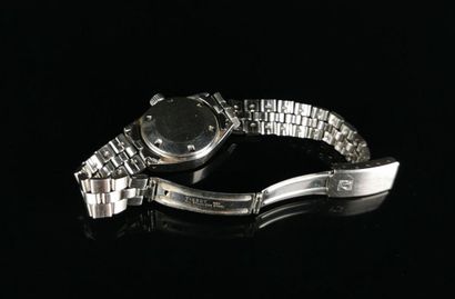 null TISSOT. 
Men's wristwatch in steel, "Seastar Visodate Automatic PR 516" model.
Midnight-blue...