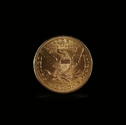 null 10 dollar gold Liberty head coin.
1901.
16.72 grams