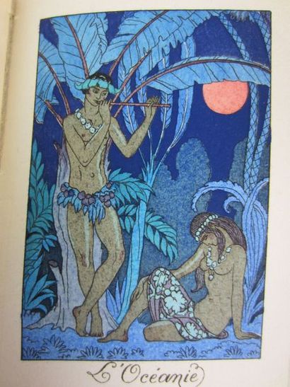 BARBIER GEORGES Les guirlande des mois. Edition Meynial. 1921. In-12. Illustrations...