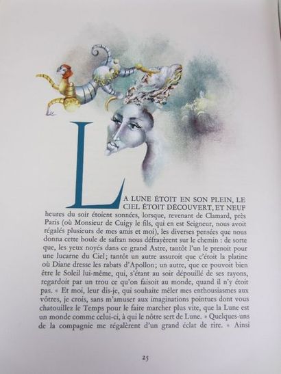 BERGERAC Cyrano de Le voyage dans la Lune. Grand in-folio. Exemplaire numéroté 5...