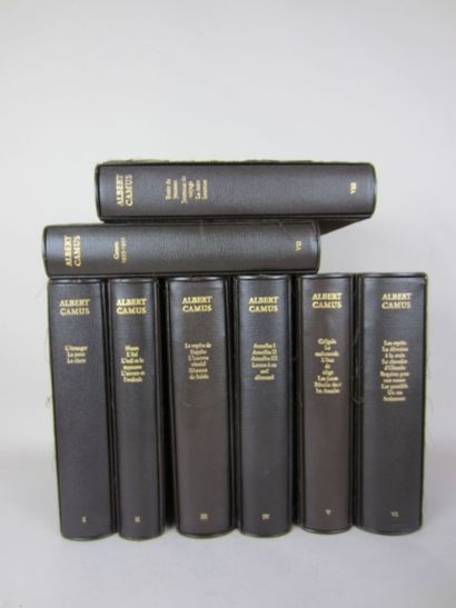CAMUS Albert Oeuvres complètes en 8 volumes. André Lauret édition. In-4. Tranche...