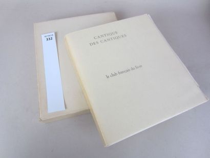 null Cantique des cantiques, le club français du livre. 1962, in-8 carré. Un ex dono...
