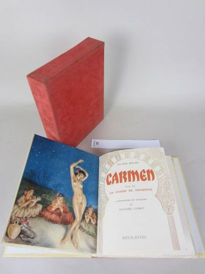 Carmen Prosper Mérimée. La courses de taureaux. Edition les deux rives, 1952. Composition...