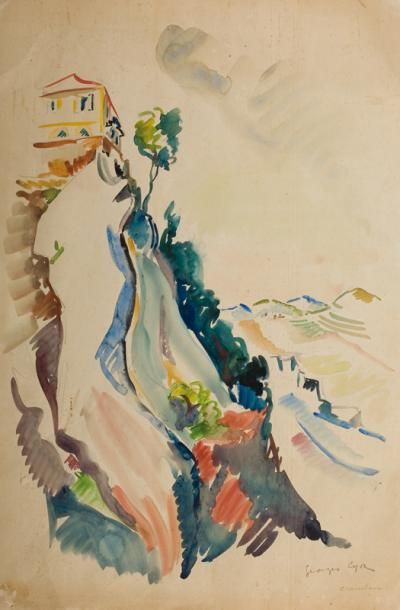 Georges CYR (1880 - 1964) Chemlan
Crayon et aquarelle
Sbd
H_50 cm L_35 cm