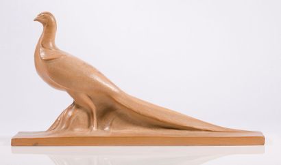 Amedeo GENNARELLI (1881 - 1943) Faisan doré
Sculpture en terre cuite
Signée sur la...