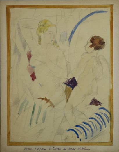 null Théophile, Eugène VERDEAU (1884-1953).

Ensemble de 2 pièces dont :

"Venus...