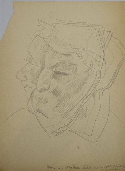null Théophile, Eugène VERDEAU (1884-1953).

Ensemble de 6 pièces comprenant :

Portrait...