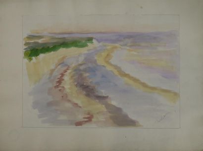 null Théophile, Eugène VERDEAU (1884-1953).

Ensemble de 6 pièces dont :

Paysage...