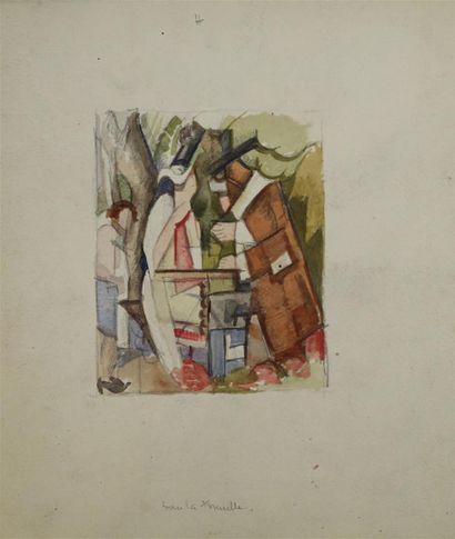 null Théophile, Eugène VERDEAU (1884-1953).

Ensemble de 3 pièces dont :

Personnages...