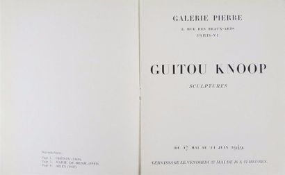 null GUITOU KNOOP. Galerie Pierre, Paris, 1949 