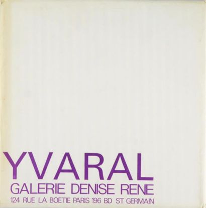 YVARAL. 1959-1969. Galerie Denise René, Paris,...