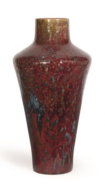 null Pierre-Adrien DALPAYRAT (1844 -1910).

Important vase à épaulement en grès émaillé...