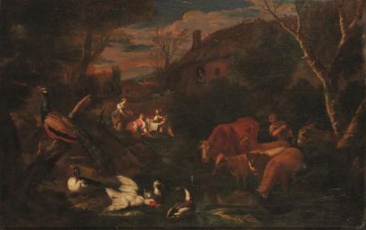 null Attribué à Carlo Antonio TAVELLA (1668-1738)

Scène pastorale dans un paysage...