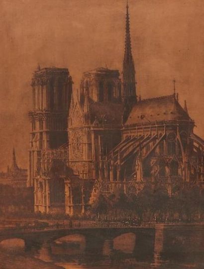null Lucien GAUTIER (1850-1925).

Paris, Notre Dame et les quais.

Important triptyque...
